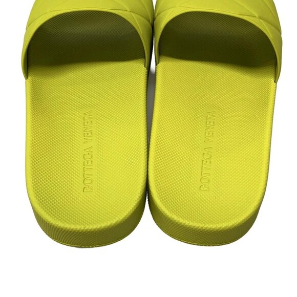 BOTTEGA VENETA The Slider Light Green Kiwi (yellow-green) - Sandals 480-080425 - Picture 8 of 12
